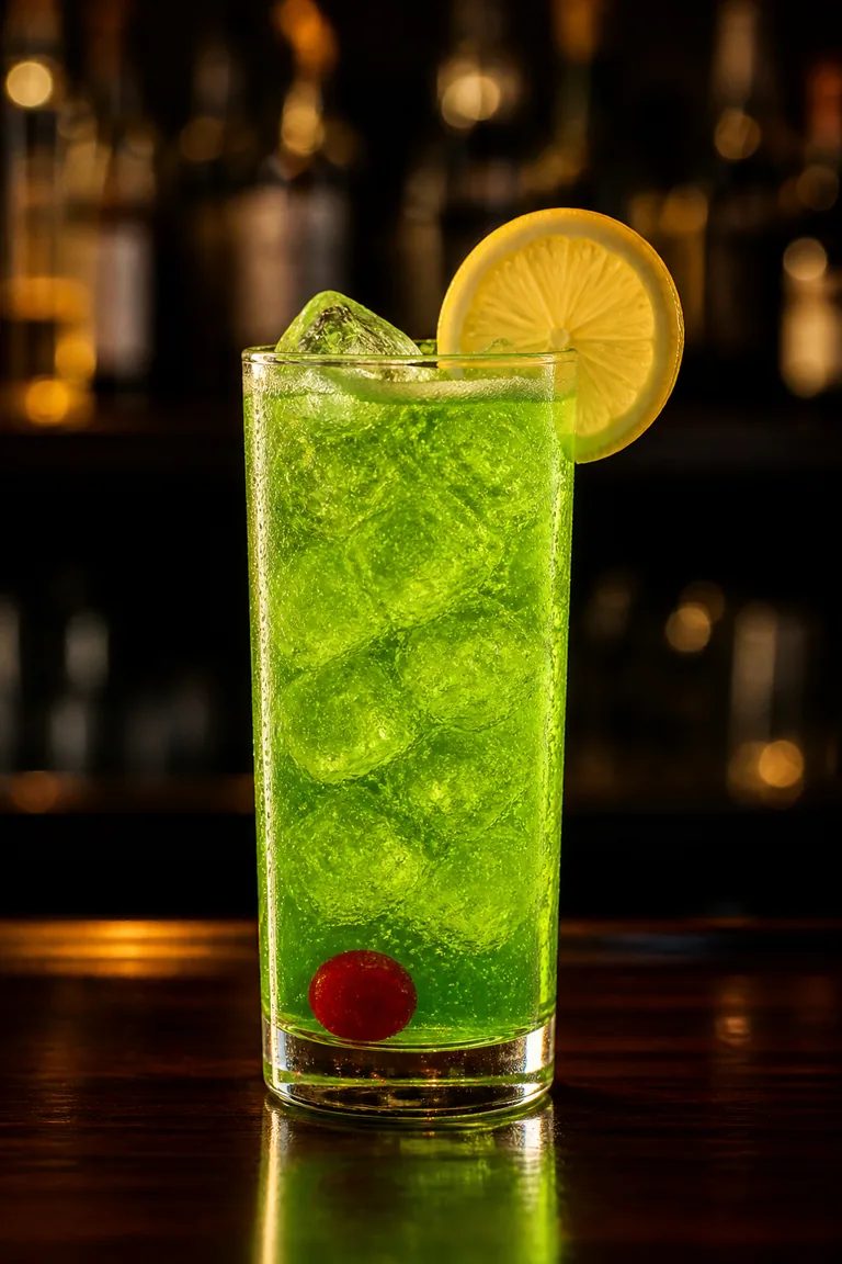 Toxic Elixir green Halloween cocktail